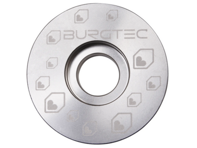 Burgtec Top Cap  Rhodium Silver  click to zoom image