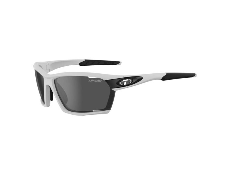 Tifosi Kilo Interchangeable Lens Sunglasses White/Black/Smoke/Ac Red/Clear click to zoom image