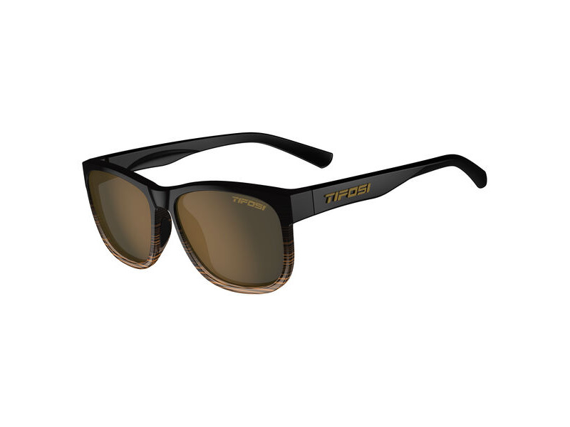 Tifosi Swank Xl Single Polarized Lens Sunglasses Brown Fade click to zoom image
