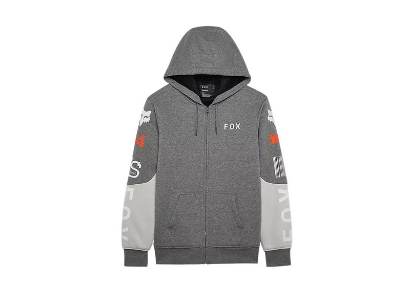 Fox RS Blocked Sasquatch Zip Hoodie Grey Large click to zoom image