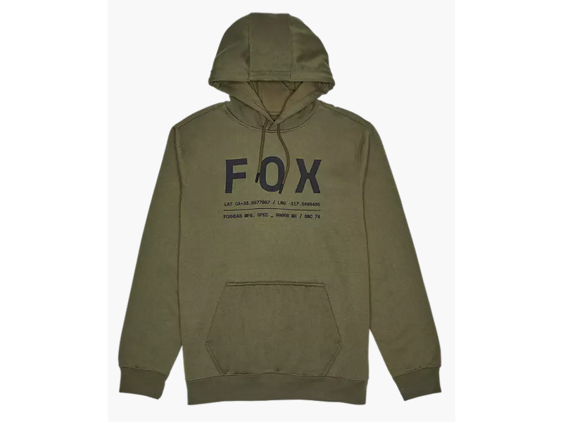 Fox Non Stop Pullover Hoodie Olive Green click to zoom image