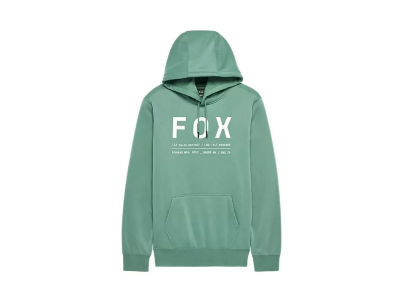 Fox Non Stop fleece hoodie Pine Green click to zoom image