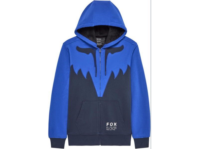 Fox Sasquatch Zip Fleece Blue click to zoom image