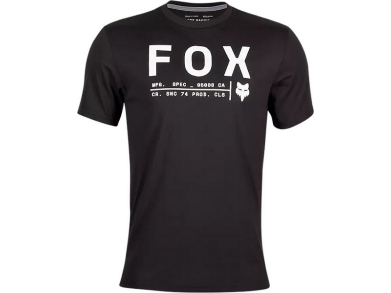 Fox Non Stop SS Tech Tee Black click to zoom image
