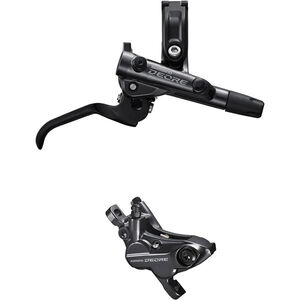Shimano BR-M6120/BL-M6100 Deore bled brake lever/post mount 4 pot calliper Front Right Black  click to zoom image